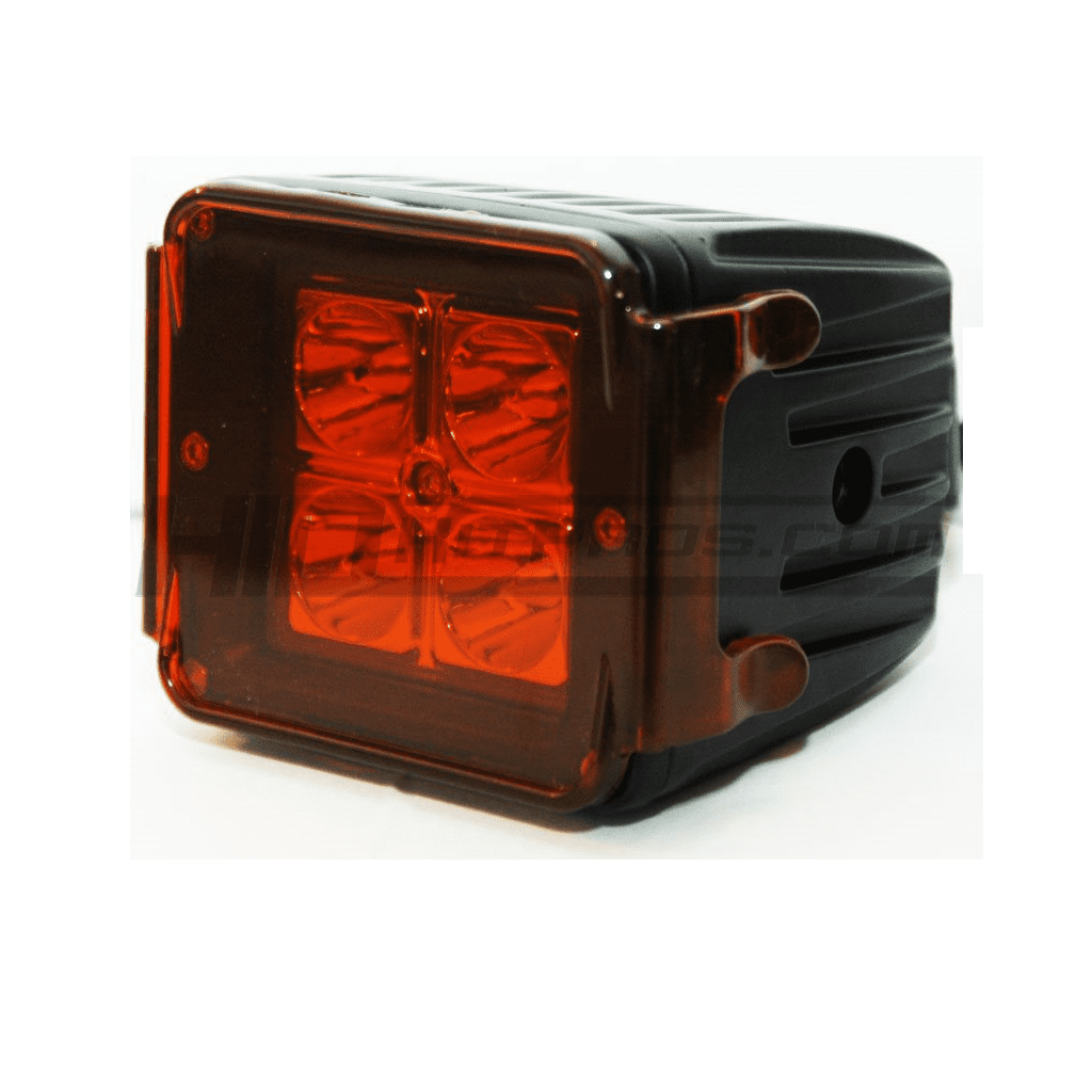 16 Watt CREE Red Dust Sand Snow Fog LED Pod Lights Cover Protector