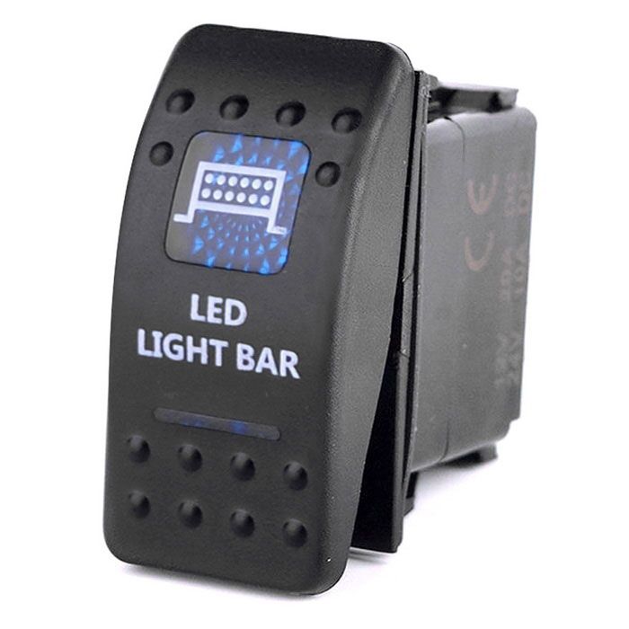 LED Light Bar ARB Styled Blue Rocker Toggle Switch