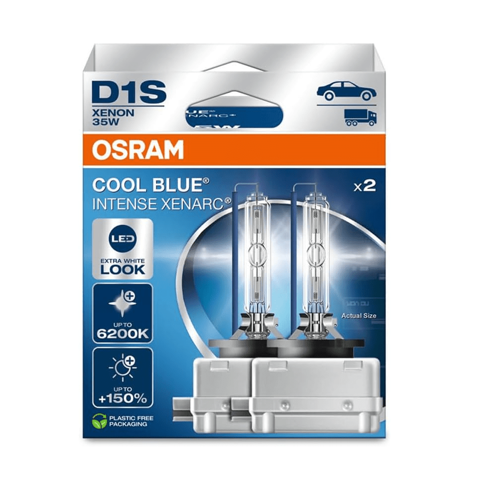D1S: Osram Xenarc 66140 CBB Cool Blue Boost 7000k