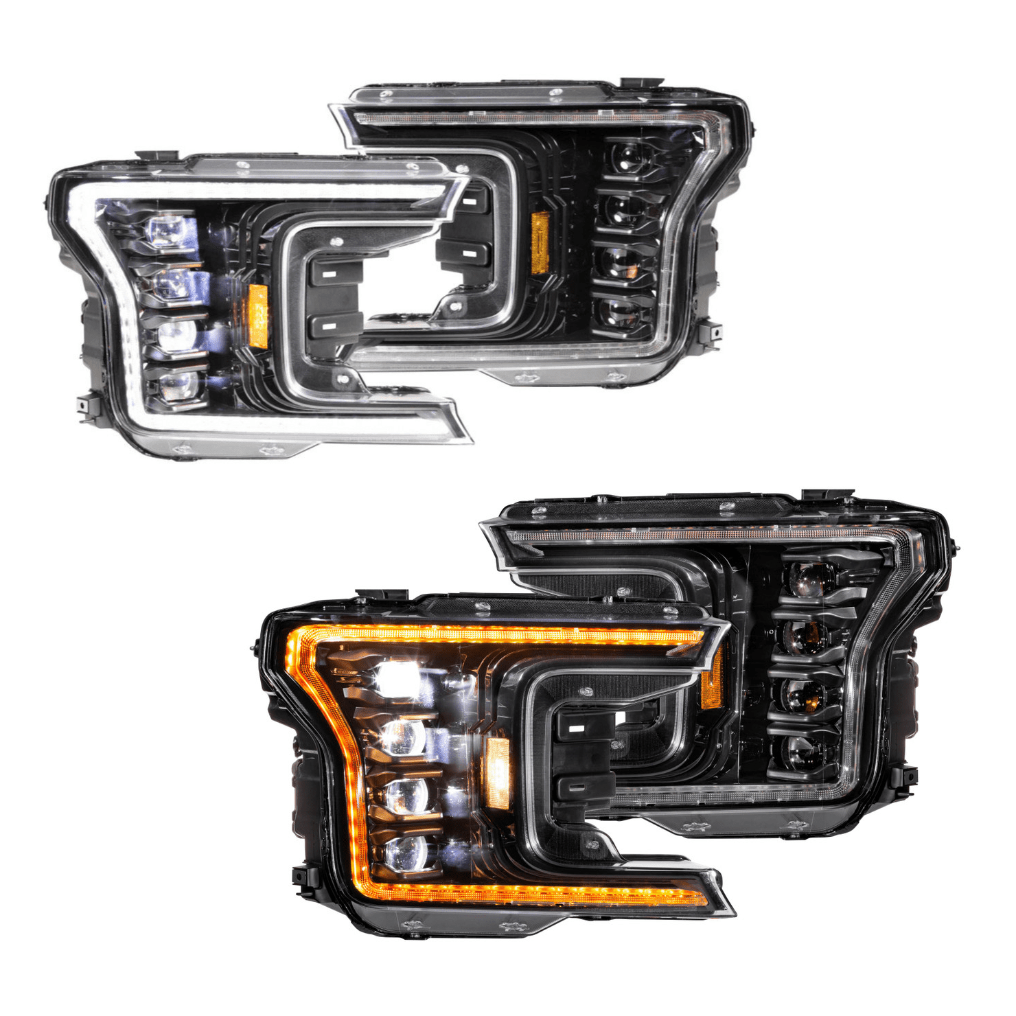 2018 2019 2020 Amber White DRL Morimoto F150 XB Headlights