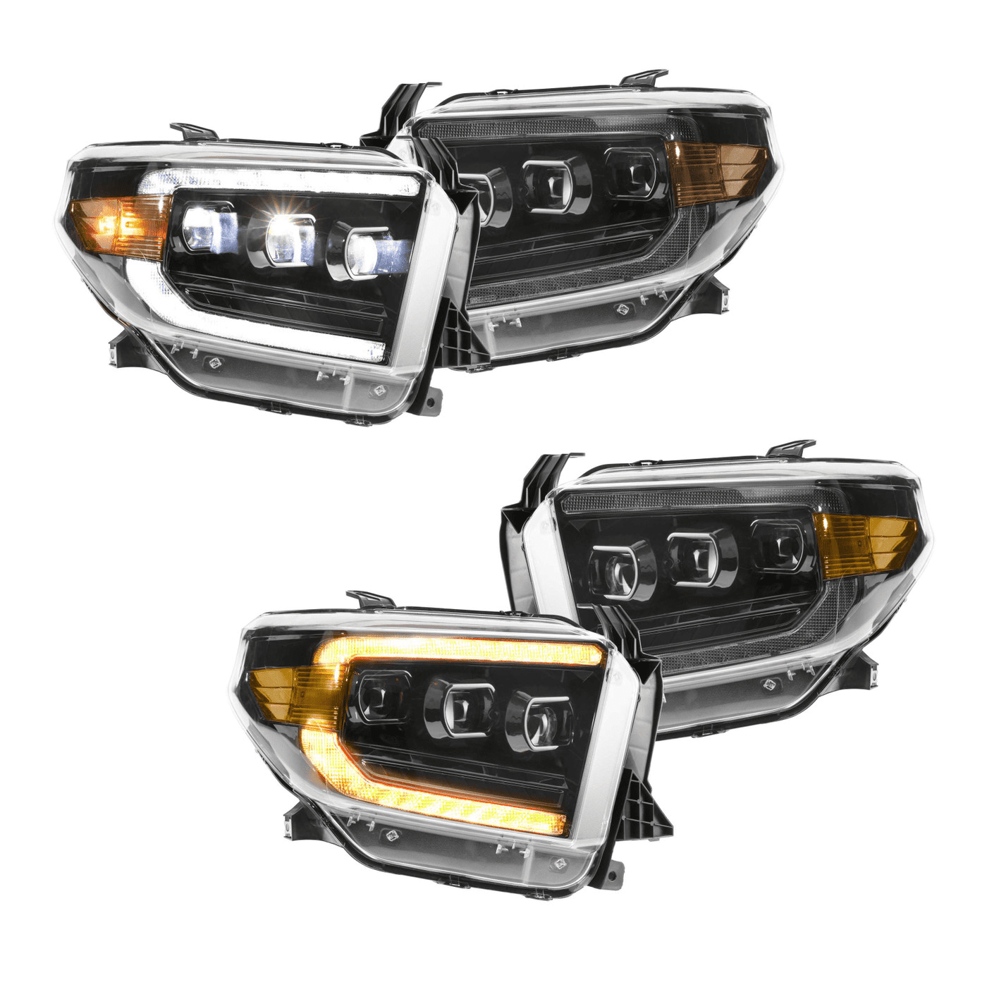 Amber White Morimoto Tundra XB LED Headlights