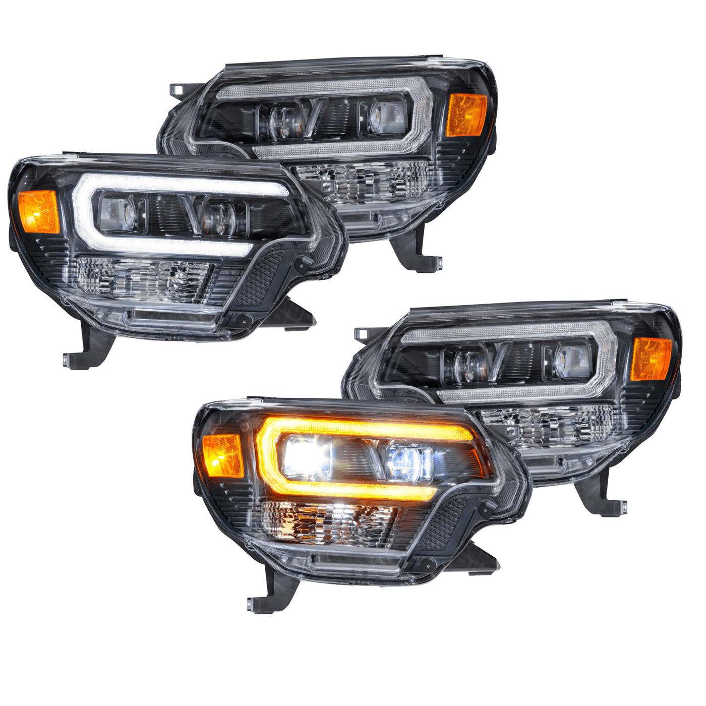 2012 2013 2014 2015 Toyota Tacoma Amber White XB Morimoto LED Headlights