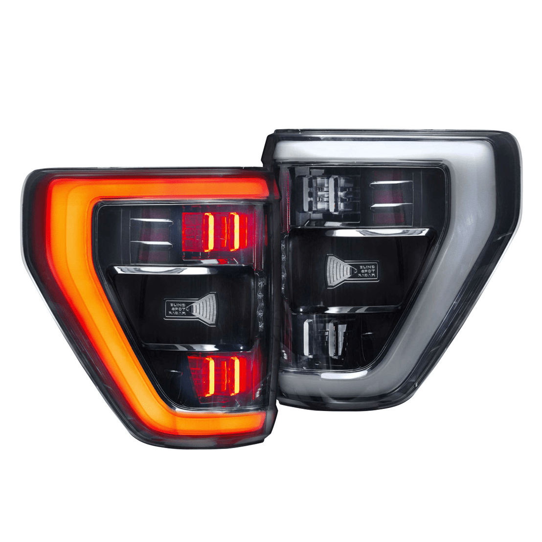 2021 Ford F150 Red Smoked Morimoto XB Taillights