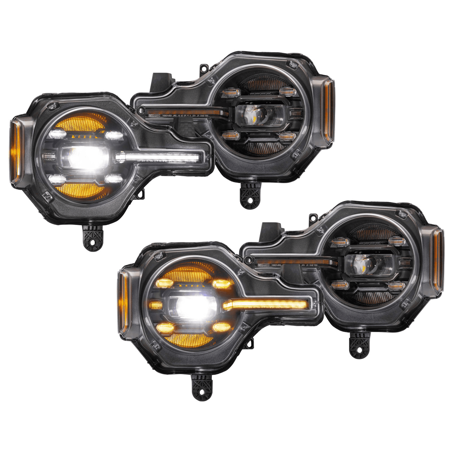 Ford Bronco Amber White Morimoto XB Headlights
