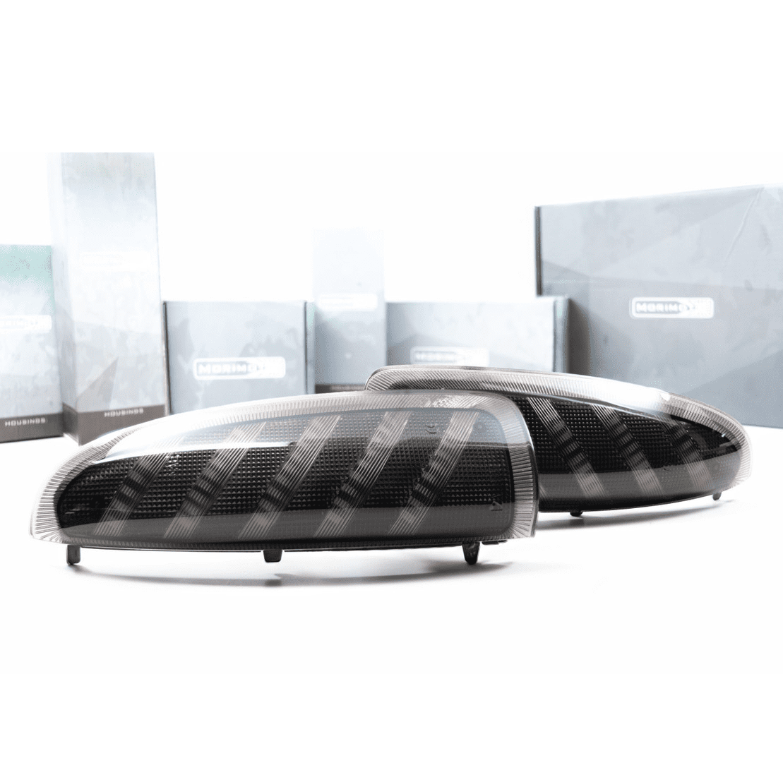 Ford Super Duty Sequential Amber White Side Mirror Smoked LED Lights