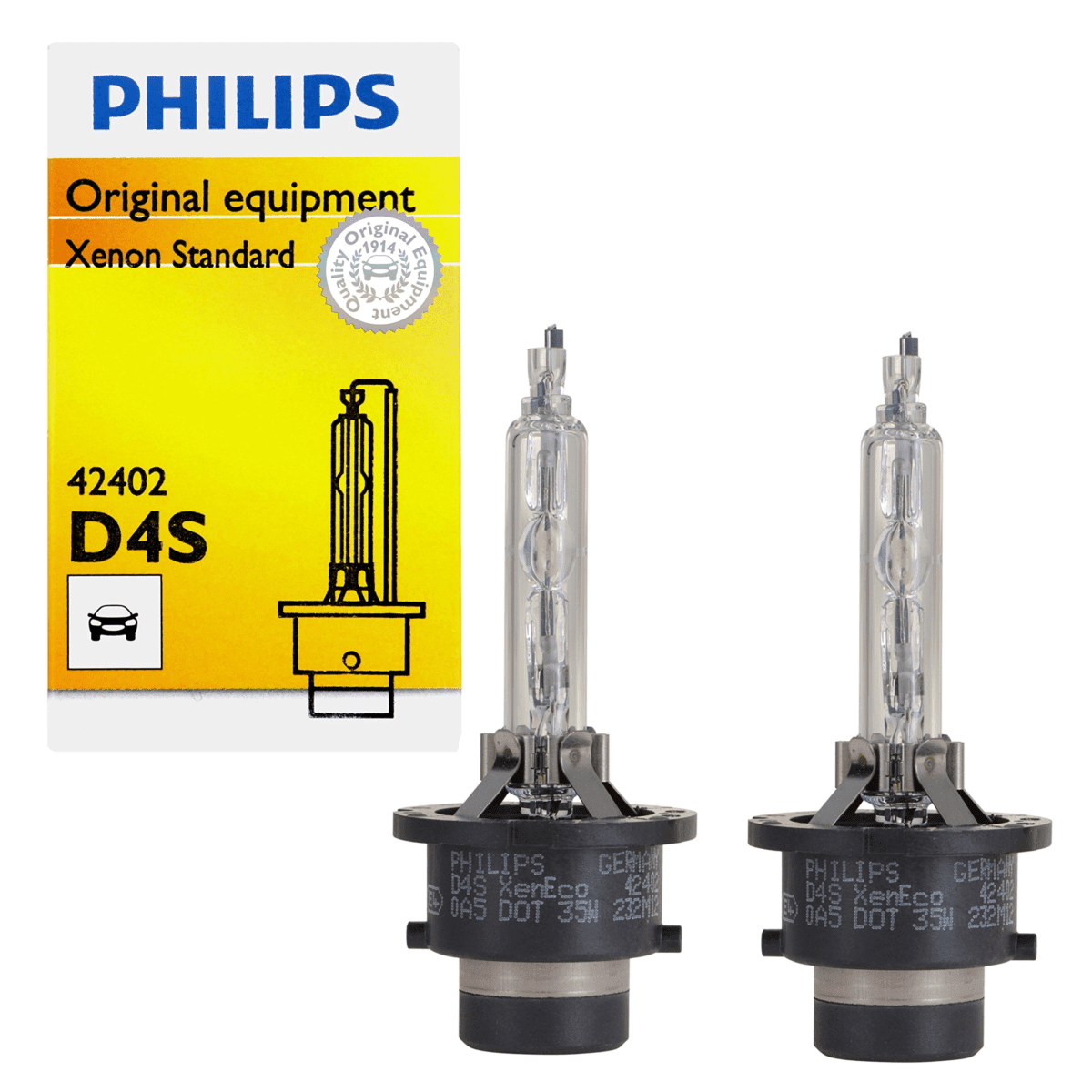 D4S 4200k: Philips 42402 OEM Xenon HID Bulbs D4S 4200k: Philips 42402 OEM Xenon HID Bulbs