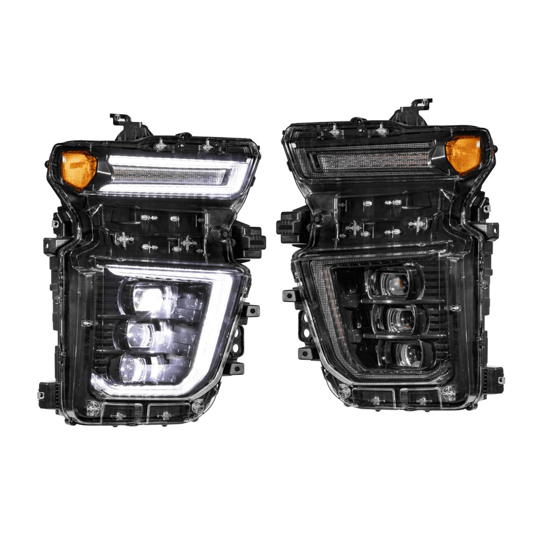 spotlights ミラー付きスポットライト　ローライダー　ボム　 chevy 2020-2025 Chevrolet Silverado HD | Morimoto XB LED Headlamps